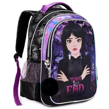 Imagem de Mochila De Costa Feminina Infantil Grande Escolar - Denlex