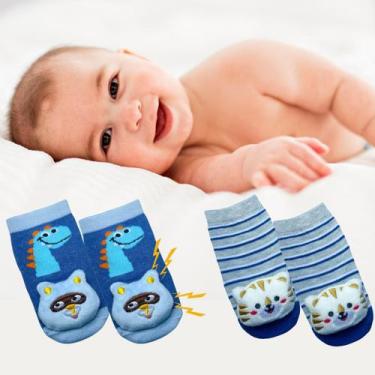 Imagem de Kit 2 Pares Meia Menino Presente bebê e recém nascido - Viére, 12-24 m