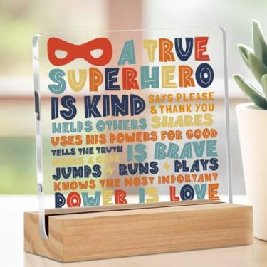 Imagem de Presentes de agradecimento para mulheres e homens, citações motivacionais, decoração de mesa, placa acrílica, presentes de saúde mental para amigos e familiares, utensílios de mesa legais para