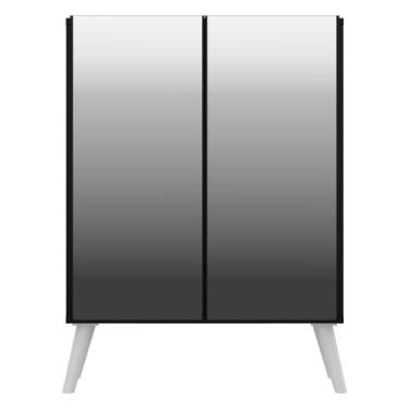 Imagem de Aparador Cantinho do Café e 2 Portas Multimóveis Preto - MULTIMOVEIS