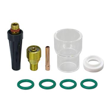 Imagem de RIVERWELD Kit de Lentes de Gás de Copo de Vidro de 12 Pyrex para WP 9 20 25 Lanterna de Solda Tig 9 PK