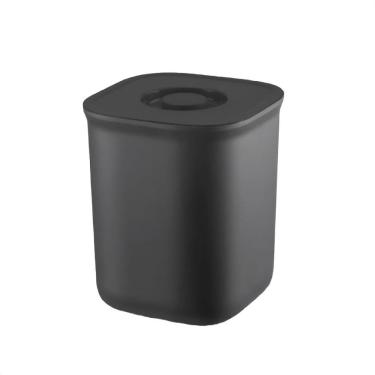 Imagem de Lixeira de Plástico para Pia Dasplast com Tampa Preta 4L