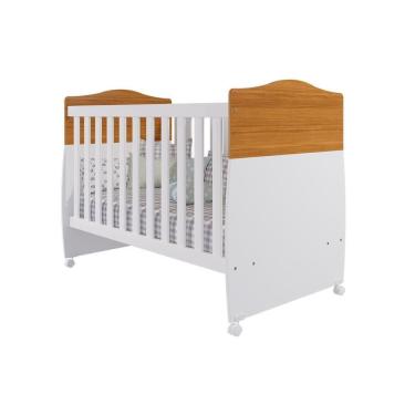 Imagem de Berço Infantil Conforto 2 em 1 Nature/Branco - Permóbili Baby