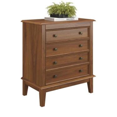 Imagem de Cômoda 4 Gavetas - Apaixone&Decore, Amêndoa