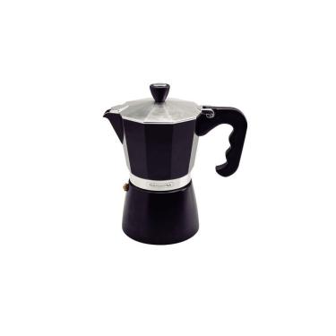 Imagem de Cafeteira Expresso Italiana Tramontina Em Alumínio Preto Com Cabo Em Nylon 320 Ml Tramontina