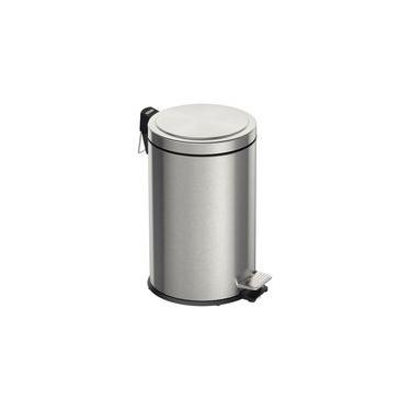 Imagem de Lixeira com Pedal 12 Litros Tramontina Brasil Plus Aço Inox Acetinado