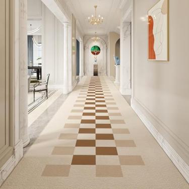 Imagem de HGTRH Tapete de corredor longo, tapete antiderrapante moderno, pelo curto tapetes de corredor por metros, tapete lavável na máquina, tapetes de entrada para corredores longos a 70 x 160 cm