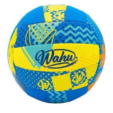Imagem de Wahu Mini bola de sinuca multiuso 100% impermeável para praia, futebol e muito mais, bola de água redonda de 16,5 cm para jogos de esportes de praia e piscina, azul
