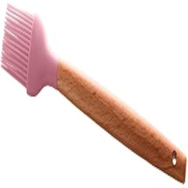 Imagem de Pincel Cozinha Silicone Cabo de Bambu 27cm