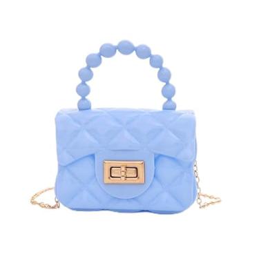 Imagem de Bolsas transversais para mulheres, pequena e fofa, bolsa de ombro, carteira de telefone, bolsa casual, trabalho, viagem, bolsa de mão para compras, Azul, Tendência