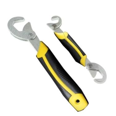 Imagem de Chave aberta dupla multifuncional, chaves finas de aço inoxidável, chave dupla fácil de operar, economizar para a vida diária, indústria de construção, reparos automotivos, projetos de bricolage e