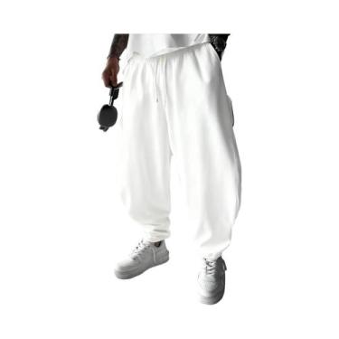 Imagem de Calças Largas Oversized Harajuku Para Homens E Mulheres Com Estampa Po