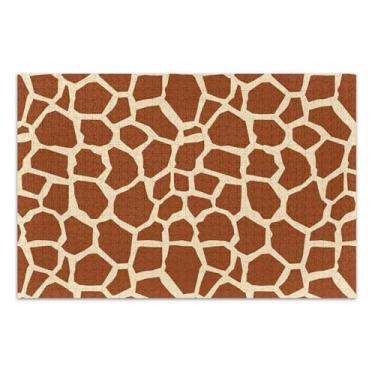 Imagem de Pele de girafa pele de couro marrom 1000 peças quebra-cabeças para adultos quebra-cabeça presentes divertidos brinquedo adulto pintura animal decoração, 75 x 40 centímetros