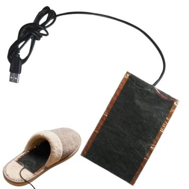 Imagem de Almofada de Aquecimento para Pés | Aquecedor com Carregamento USB,Almofada Aquecedora de Fibra de Carbono para Pés com 11x16 cm - para Tapete de Sapatos Meias Mãos em Casa