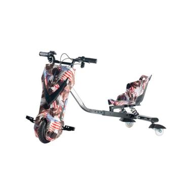 Imagem de Triciclo Eletrico banco moto Drift 3 Velocidades 350w Led Rodas 8" Luxor