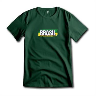 Imagem de Camiseta Brasil Patriota Unissex Malha Fria Antipilling - Sete Sete Es
