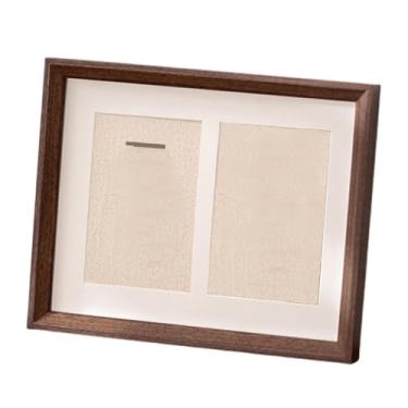 Imagem de Baoblaze Expositor de medalhas em madeira com janela transparente, suporte versátil para exibir medalhas e condecorações de futebol, Cor Noz