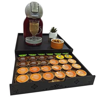Imagem de Bandeja porta cápsulas de café Dolce Gusto Com Gaveta PR36 - Co2Beer