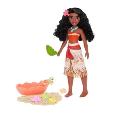 Imagem de Boneca disney moana com bebe tartaruga jfc40 - Mattel