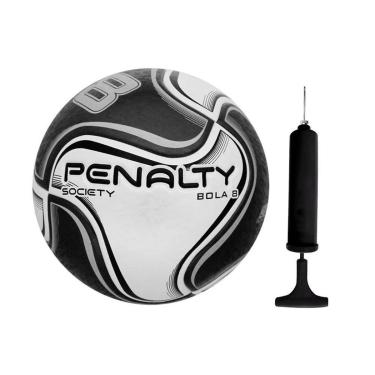 Imagem de Kit Bola Society Penalty 8 X + Bomba de Ar-Unissex