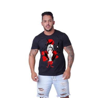 Imagem de Camiseta Masculina Naruto Personagens Anime Varias Cores Malha Premium