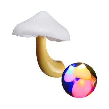 Imagem de Luz Noturna LED Em Forma De Cogumelo Para Crianças Com Sensor Automáti