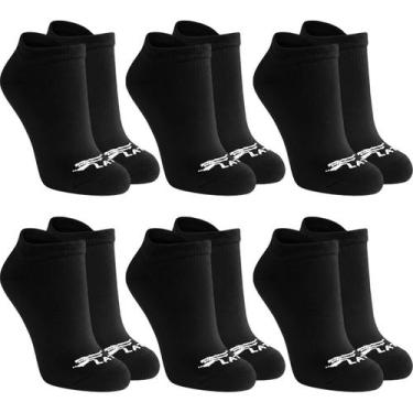 Imagem de Kit 6 Pares Meias Soquete Cano Curto Unissex Algodão Atacado - Flat So