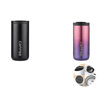 Imagem de Garrafa Térmica De Café Em Aço Inoxidável 400ML, Isolada, À Prova De V