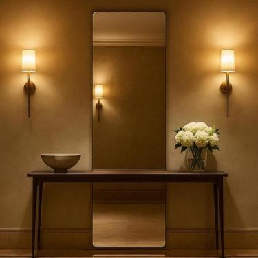 Imagem de Espelho 150x40cm Corpo Inteiro Sem Moldura Vidro Lapidado 3mm - LOPAZZ