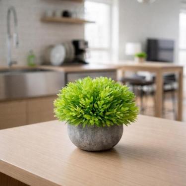Imagem de Arranjo Planta Artificial Vaso em Cerâmica 13X9cm - MK Estrela, Gramad