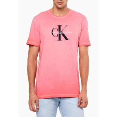 Imagem de Camiseta Calvin Klein Masculina Reissue Tinto Pêssego - CKJM113E-0220-Masculino