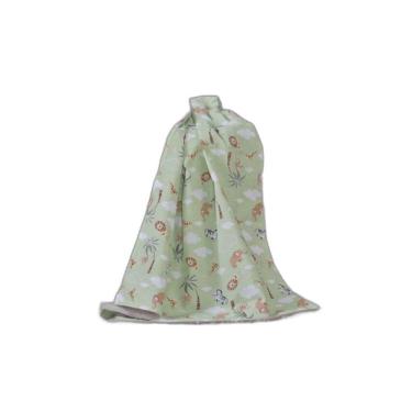 Imagem de Manta Baby Cobertor Bebe Dupla Face Menino Menina 1,15 X