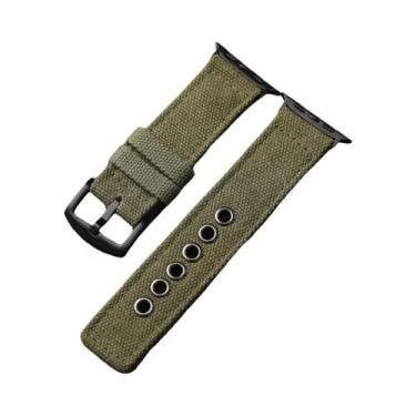 Imagem de Pulseira De Relógio Vintage Feita À Mão, Reforçada, Para iWatch Apple 