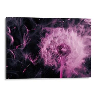 Imagem de Quadro decorativo Dente de Leão Rosa em Bruma de Sonhos - Art Canvas, 