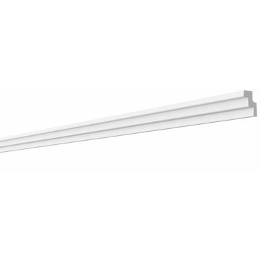 Imagem de Moldura de Teto Rodateto de Poliestirenom9metro Linear - caixa com 2 m - Branco