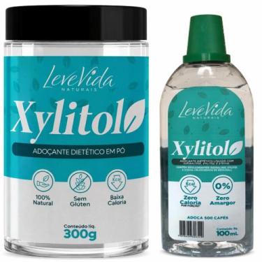 Imagem de Kit Adoçante Dietético Xylitol Xilitol Chilitol Natural Não Amarga - L