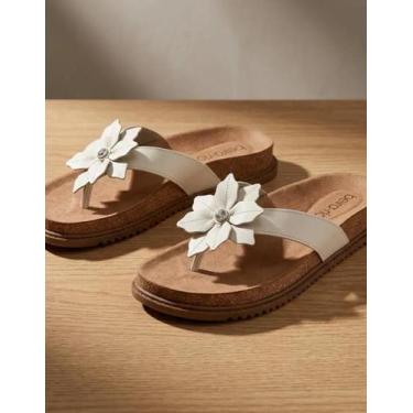 Imagem de Sandália Papete Feminina Beira Rio Confortável Original, Branco off, 3