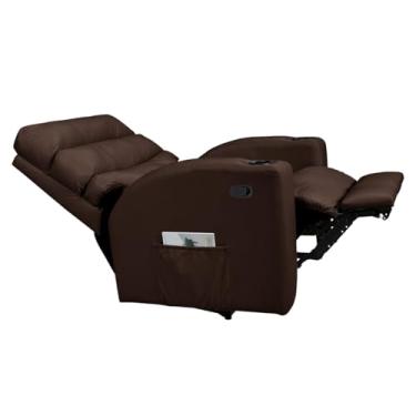 Imagem de Poltrona Cadeira Reclinável Florença Império Estofados Zero Wall Papai Sala Descanso Corano (Marrom)