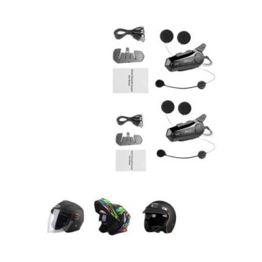 Imagem de Capacete Bluetooth para Motocicleta com Interfone Sem Fio - Redução de
