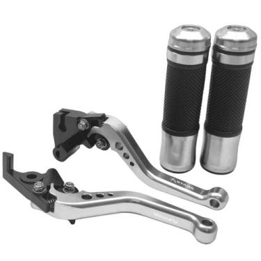 Imagem de Kit Manete Manopla Esportivo Ninja 250r 300r Z300 Z400 Z125 Z250Sl Ver