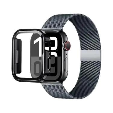 Imagem de Pulseira Milanese Em Ouro, Prata E Estampa De Leopardo Para Apple Watc