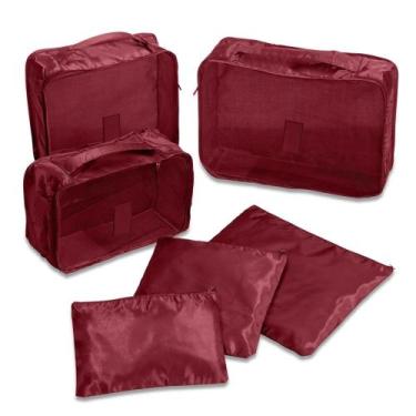 Imagem de Organizadores de Roupa Para Malas - ZZ STORE, Vermelho