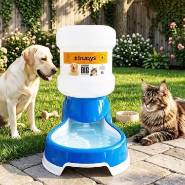 Imagem de Bebedouro Automatico Pet 6L Azul Grande Galao Caes Gatos - PET IN