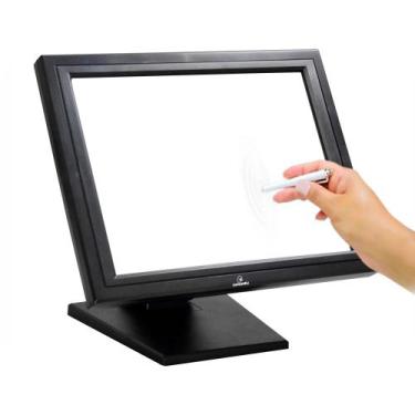 Imagem de Monitor Touch Screen Concórdia 15 VGA USB LED Preto para PDV e Automaç