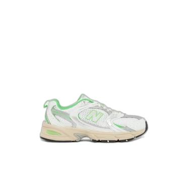 Imagem de New Balance Tênis masculino 530, Branco puro/folha de palmeira, 35/36 BR