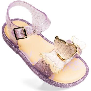 Imagem de Mini Melissa Fly Sandal III Baby Original Lançamento Menina, Lilás, 26