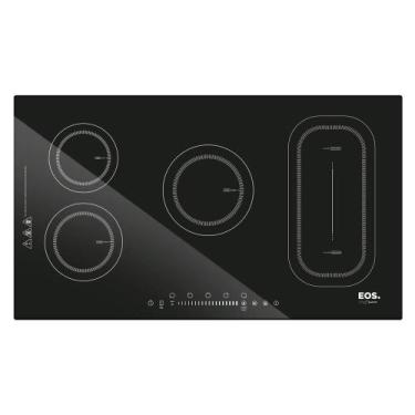 Imagem de Cooktop de Indução EOS Freezone Cinco Bocas Preto 9500W ECI05EPF1 220V