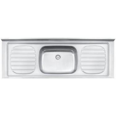 Imagem de Pia de Apoio Tramontina Filo 56 em Aço Inox 160 x 55 cm Standard