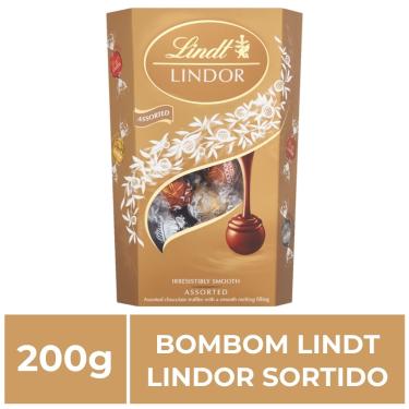 Imagem de Bombom de Chocolate Suço Lindt Lindor Sortido, 1 Caixa 200G