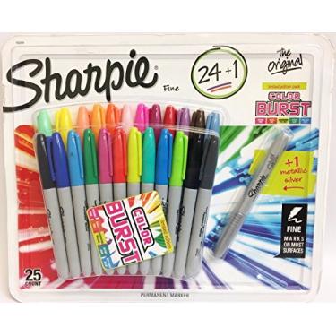 Imagem de Sharpie Marcador permanente Sharpie (pacote com 25), 25 unidades ()